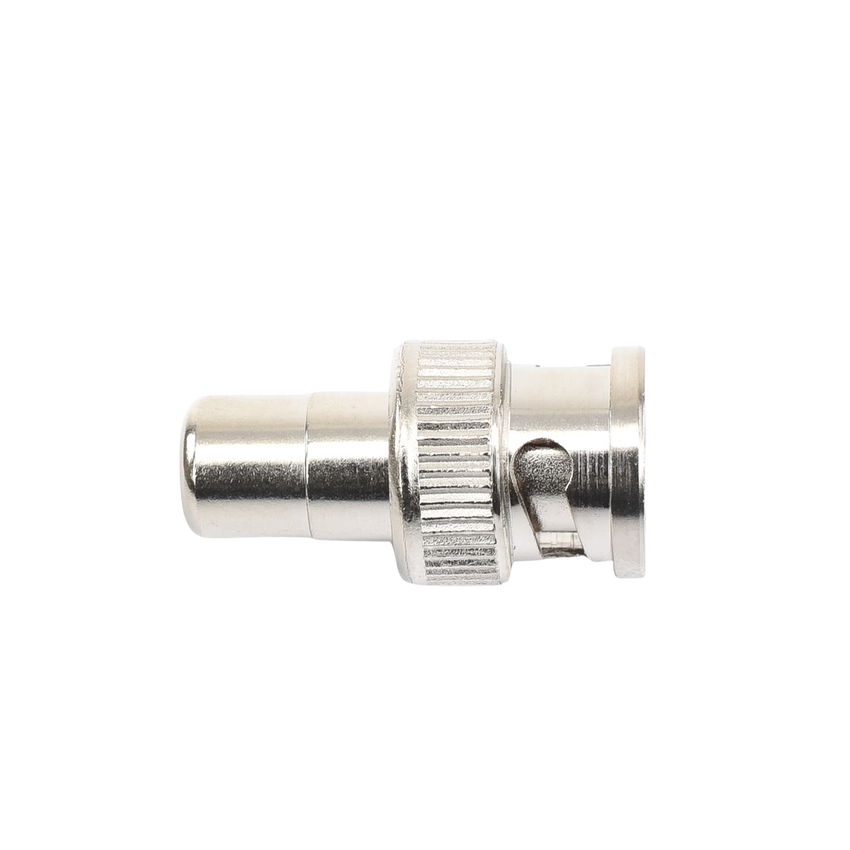 Adaptador en L�nea para 75 Ohm, de Conector BNC Macho a RCA Hembra en Aplicaciones de Audio-Video para C�maras, Monitores y DVR's.