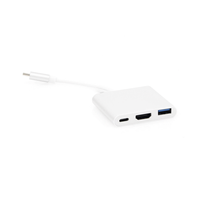 Adaptador Multipuerto USB-C 3.1 A HDMI 4K / USB 3.0 / USB – C /  Alta Velocidad de Transmisión de Datos / Admite Carga Rápida (PD) en el Puerto USB – C