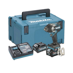 Llave de Impacto BL con Cuadro de 1/2", 4 Velocidades eléctricas, Incluye 2 baterías Li-ION de 40 V, cargador rápido y maletín Makpac.