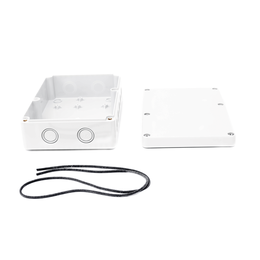 Gabinete Plástico para Exterior (IP65) de 180 x 125 x 57 mm Cierre por Tornillos.