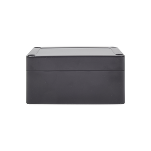 Gabinete Plástico Negro para Exterior (IP65) de 100 x 68 x 50 mm Cierre por Tornillos.
