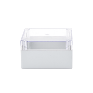 Gabinete Plástico para Exterior (IP65) de 160 x 160 x 90 mm Cierre por Tornillos Tapa Transparente.