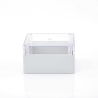 Gabinete Plástico para Exterior (IP65) de 160 x 160 x 90 mm Cierre por Tornillos Tapa Transparente.