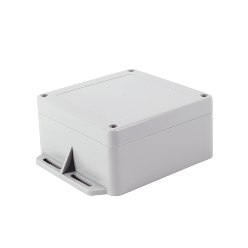 Gabinete Plástico Gris para Exterior (IP65) de 120 x 120 x 60 mm Cierre por Tornillos.