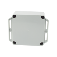 Gabinete Plástico Gris para Exterior (IP65) de 120 x 120 x 60 mm Cierre por Tornillos.