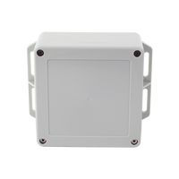 Gabinete Plástico Gris para Exterior (IP65) de 120 x 120 x 60 mm Cierre por Tornillos.