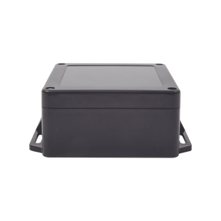 Gabinete Plástico Negro para Exterior (IP65) de 120 x 120 x 60 mm Cierre por Tornillos.