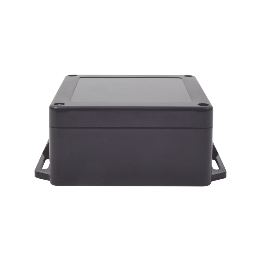 Gabinete Plástico Negro para Exterior (IP65) de 120 x 120 x 60 mm Cierre por Tornillos.