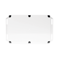 Gabinete Plástico para Exterior (IP65) de 160 x 220 x 100 mm Cierre por Tornillos Metálicos. Tiene Orejas para instalación a muro.