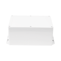 Gabinete Plástico para Exterior (IP65) de 160 x 220 x 100 mm Cierre por Tornillos Metálicos. Tiene Orejas para instalación a muro.