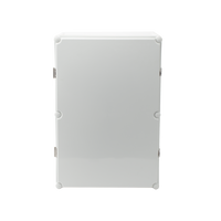 Gabinete Plástico para Exterior (IP65) de 560 X 380 x 265 mm Cierre por broche.