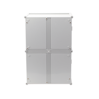 Gabinete Plástico para Exterior (IP65) de 560 X 380 x 265 mm Cierre por broche.