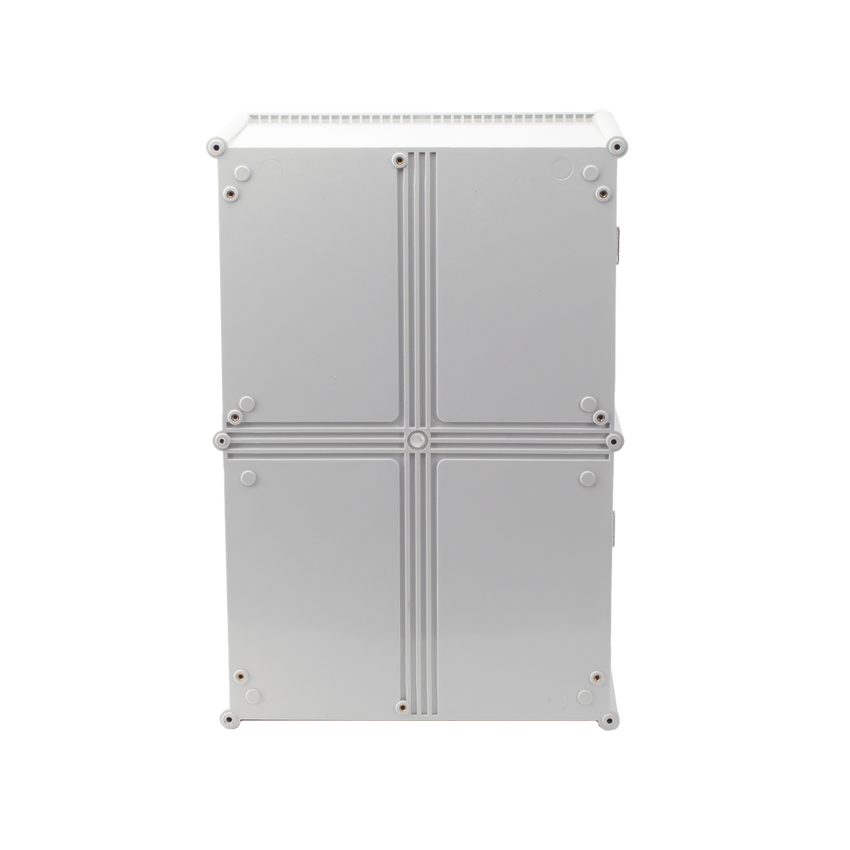 Gabinete Plástico para Exterior (IP65) de 560 X 380 x 265 mm Cierre por broche.
