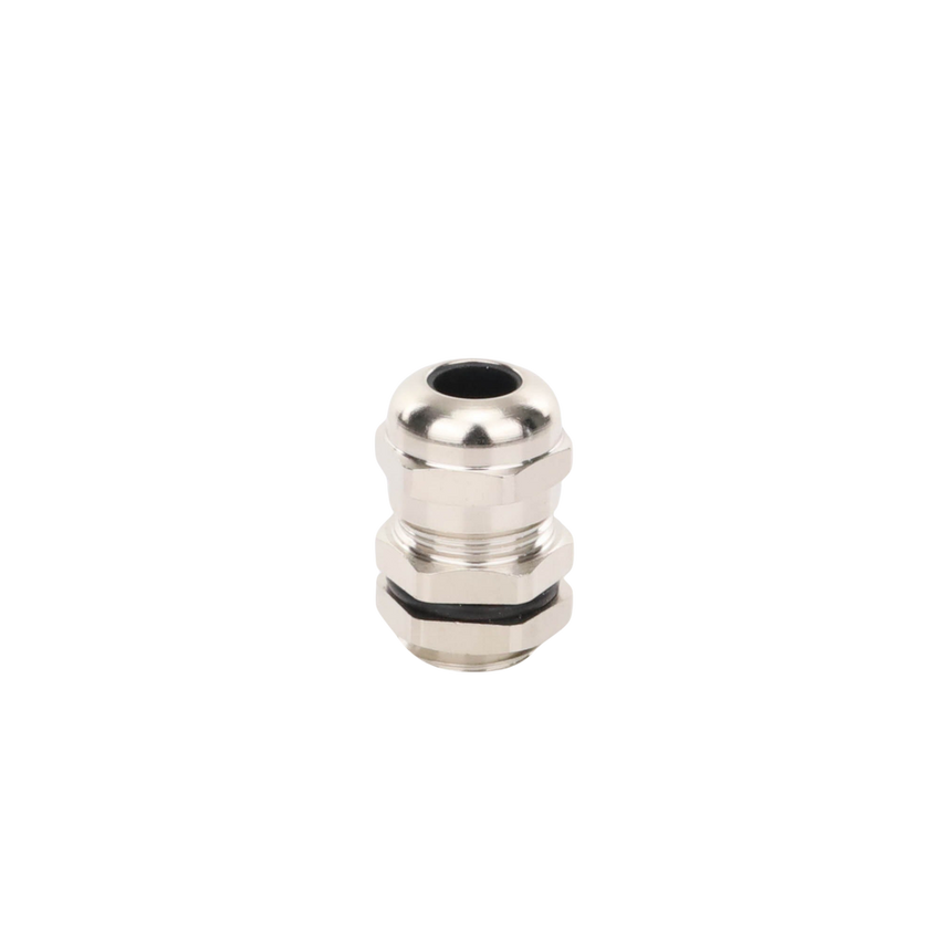 Conector Metálico Tipo Glándula para Cable de 3 a 6.5 mm de Diámetro.