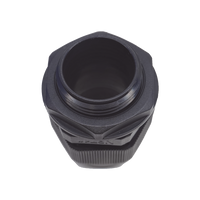 Conector Plástico Negro Tipo Glándula para Rosca NPT 1"