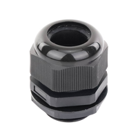 Conector Plástico Negro Tipo Glándula para Rosca NPT 1"