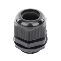 Conector Plástico Negro Tipo Glándula para Rosca NPT 1"
