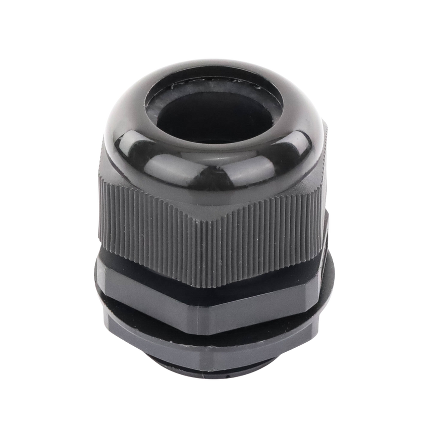 Conector Plástico Negro Tipo Glándula para Rosca NPT 1"