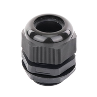 Conector Plástico Negro Tipo Glándula para Rosca NPT 1"