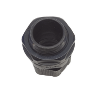 Conector Plástico Negro Tipo Glándula para Rosca NPT 1/2"