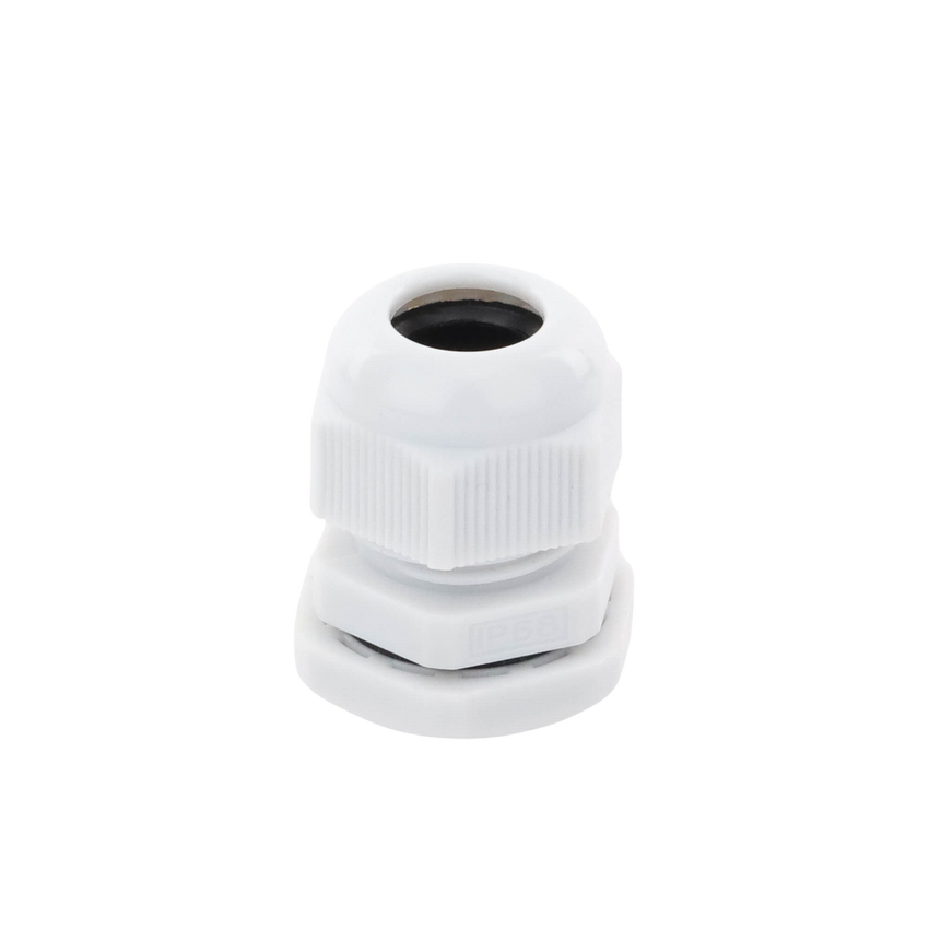 Conector Plástico Tipo Glándula para Cable de 6 a 12 mm de Diámetro.