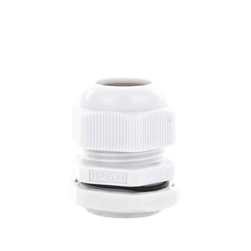 Conector Plástico Tipo Glándula para Cable de 13 a 18 mm de Diámetro.