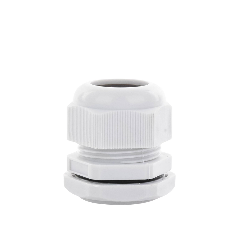 Conector Plástico Tipo Glándula para Cable de 18 a 25 mm de Diámetro.