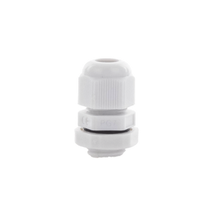 Conector Plástico Gris  Tipo Glándula para Cable de 3.5 a 6 mm de Diámetro.