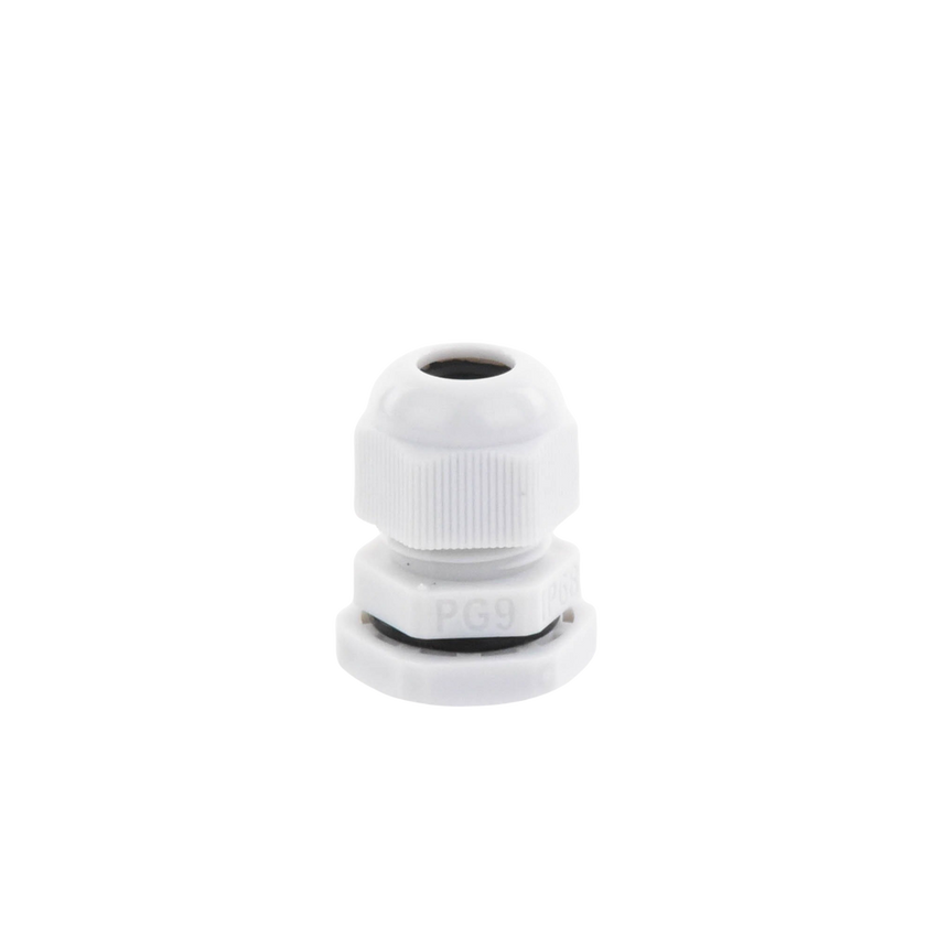 Conector Plástico Tipo Glándula para Cable de 4 a 8 mm de Diámetro.