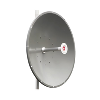 Antena direccional de 3 ft, 5.1 a 7.1 GHz, Ganancia 34 dBi, Conectores RP-SMA Hembra, Polarización doble, incluye montaje para torre o mástil