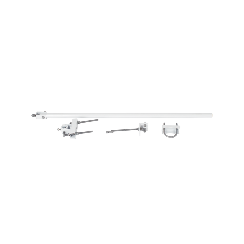 Antena direccional de 4 ft, 5.1 a 7.125 GHz, Ganancia 36 dBi, Conectores RP-SMA Hembra, Polarización doble, incluye montaje para torre o mástil