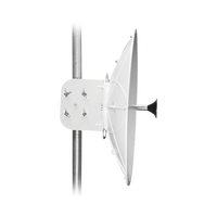 Antena direccional para AF11, Doble polaridad, 10 a 11.7 GHz, 2 ft, Alta ganancia en 34 dBi, Montaje incluido