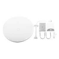 Antena Direccional con Frecuencia Extendida / 4.8 - 6.5 GHz / 28 dBi /  Jumper incluido con conector  SMA-Macho Inverso / Polaridad en 90º y 45º / Montaje incluido para torre o mástil