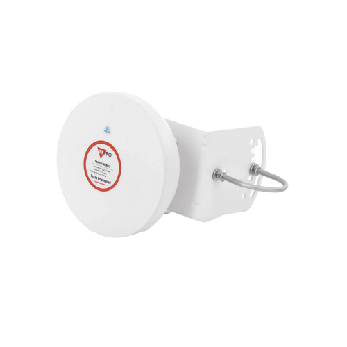 Antena Tipo Horn de 45 °, 15 dBi, 4.9 - 7GHz, Ideal para ambientes de alto ruido,  Tipo de conector RPSMA, con montaje y jumpers incluidos