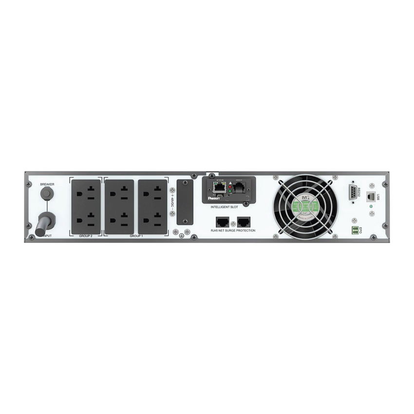 UPS SmartZone de 2000 VA/2000 W, Online Doble Conversión, Entrada 120 Vca NEMA 5-20P, Onda Senoidal Pura, 2 UR, Con 6 Tomas NEMA 5-20R, Incluye Tarjeta de Red y Kit de Rieles