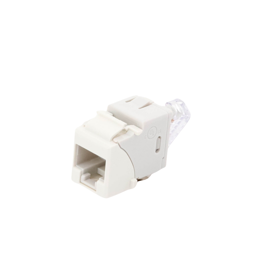 Jack Ultramax Cat6A, UTP, Tipo Keystone, Color Blanco, Punch Down
