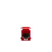 Jack Ultramax Cat6a, Utp, Tipo Keystone, Color Rojo, Punch Down