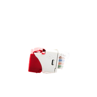Jack Ultramax Cat6a, Utp, Tipo Keystone, Color Rojo, Punch Down