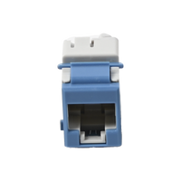 Jack UltraMAX Cat6A, UTP, Tipo Keystone, Color Azul, Punch Down