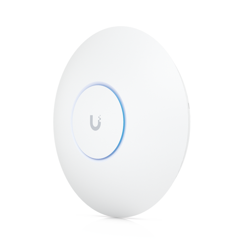 Punto de Acceso UniFi WiFi 6E Enterprise, alta densidad, hasta 600 usuarios, Mu-MIMO 4x4, bandas 2.4/5/6 Ghz, (1) puerto RJ45 2.5G (POE+ no incluido)