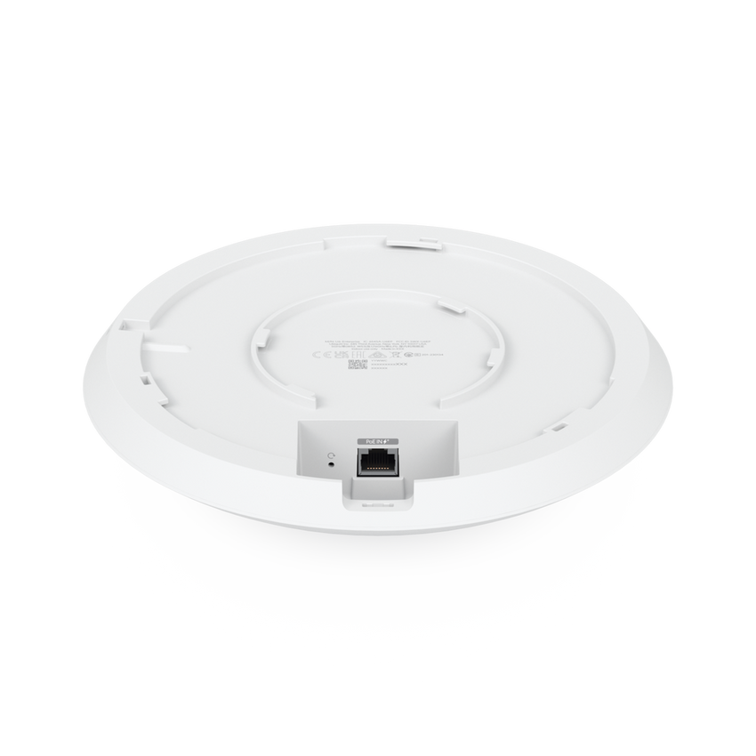 Punto de Acceso UniFi WiFi 6E Enterprise, alta densidad, hasta 600 usuarios, Mu-MIMO 4x4, bandas 2.4/5/6 Ghz, (1) puerto RJ45 2.5G (POE+ no incluido)