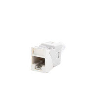 Jack Ultramax Cat6, UTP, Montaje Híbrido en Placa de Pared (Plano y Angulado), Color Blanco, Punch Down