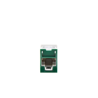 Jack Ultramax Cat6, UTP, Montaje Híbrido en Placa de Pared (Plano y Angulado), Color Verde, Punch Down