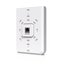 Access Point UniFi U6 In Wall/Montaje p/pared, WIFI 6 2.4 Y 5 Ghz, hasta 5.3 Gbps, 1 pto PoE In, 4 ptos secundarios (1 PoE Out)