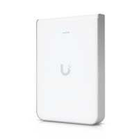 Access Point UniFi U6 In Wall/Montaje p/pared, WIFI 6 2.4 Y 5 Ghz, hasta 5.3 Gbps, 1 pto PoE In, 4 ptos secundarios (1 PoE Out)