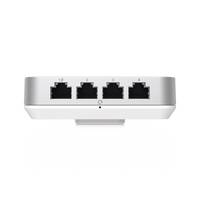 Access Point UniFi U6 In Wall/Montaje p/pared, WIFI 6 2.4 Y 5 Ghz, hasta 5.3 Gbps, 1 pto PoE In, 4 ptos secundarios (1 PoE Out)