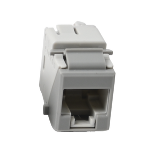 Jack UltraMAX Cat6, UTP, Tipo Keystone, Color Gris, Punch Down