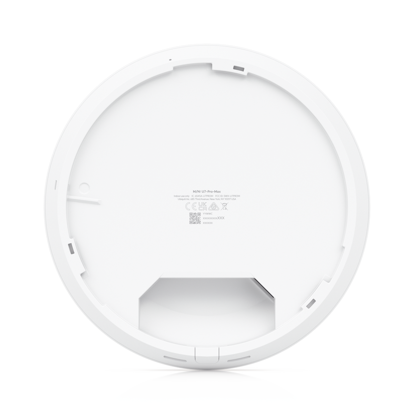 Access Point UniFi U7 Pro Max con 8 streams espaciales / para Techo o Pared / Tribanda (2.4/5/6GHz) / Radio Dedicado a Escaneo Espectral / Puerto 2.5 GbE / +500 clientes / POE+ (No incluido) / Para alta densidad de usuarios en escenarios exigentes