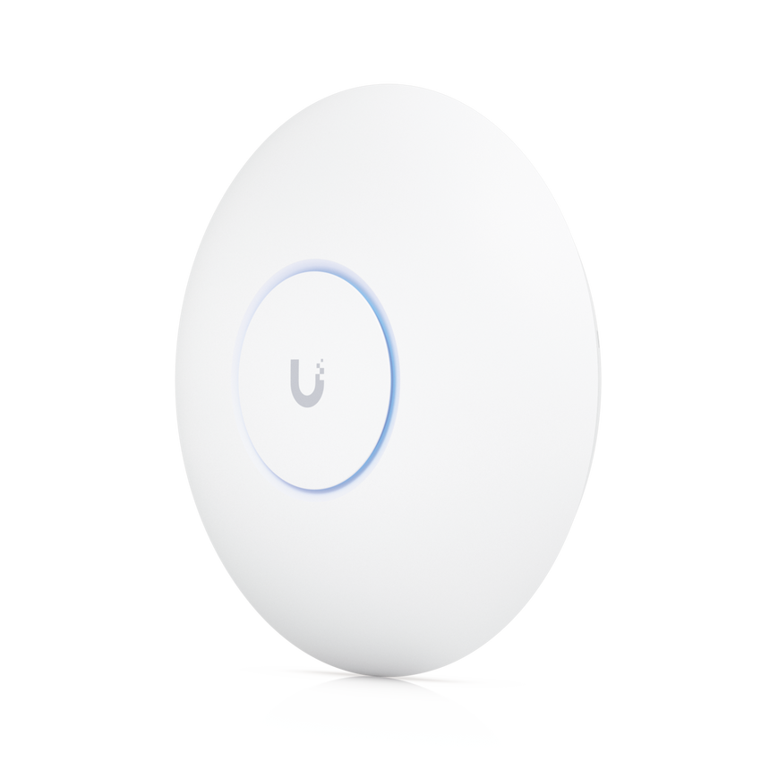 Access Point UniFi U7 Pro Max con 8 streams espaciales, para techo, tribanda (2.4/5/6GHz) / radio dedicado a escaneo espectral, puerto 2.5 GbE / +500 clientes / POE+ No incluido/ Para alta densidad para escenarios exigentes