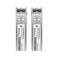 UFiber Módulo SFP, transceptor MiniGibic MultiModo 1.25 Gbps, distancia 550m, conectores LC, paquete de 2 piezas